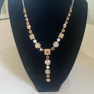 Enamel, stone & metal statement Necklace.